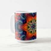 Erthy Warm Energy Kaleidoscope Gradient Kaffeetasse (Vorderseite Links)