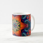 Erthy Warm Energy Kaleidoscope Gradient Kaffeetasse (VorderseiteRechts)