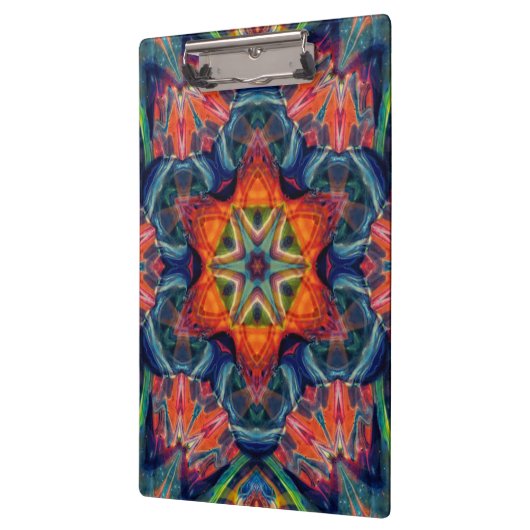 Erthy Warm Energy Kaleidoscope Gradient Klemmbrett (Links)