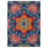 Erthy Warm Energy Kaleidoscope Gradient Klemmbrett (Rückseite)