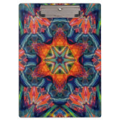 Erthy Warm Energy Kaleidoscope Gradient Klemmbrett (Vorderseite)