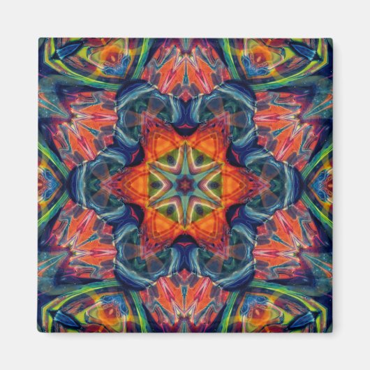 Erthy Warm Energy Kaleidoscope Gradient Magnet (Vorne)