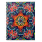 Erthy Warm Energy Kaleidoscope Gradient Notizblock (Vorderseite)