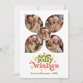 Erthy Warm Modern Retro Foto Collage Weihnachten (Vorderseite)