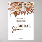 Erthy Wüste boho Brautparty Begrüßungszeichen Poster (Vorne)