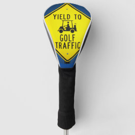 Ertrag des Golf Traffic Road-Schildes Headcover