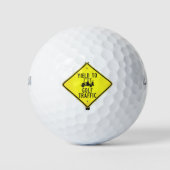 Ertrag für Golf Traffic Funny Golfball (Vorderseite)
