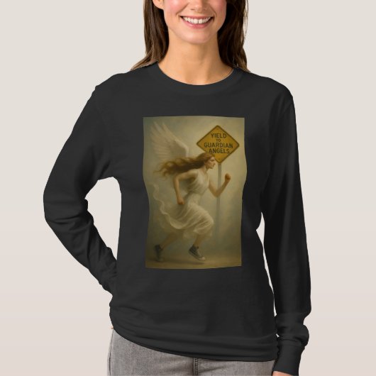 Ertragen Sie Schutzengeln T-Shirt (Vorderseite)
