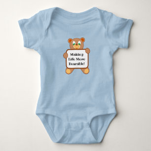 Erträgliches T-Shirt-Body Baby Strampler