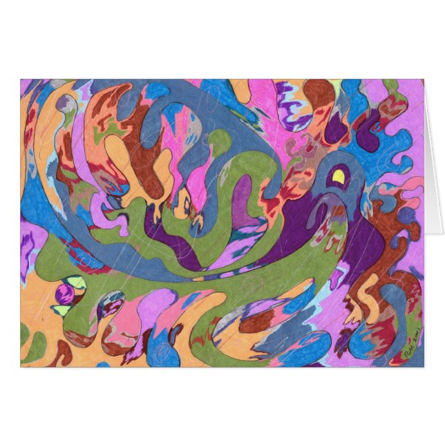 "Ertrinken" Abstrakte Kunst (Vorderseite (Horizontal))