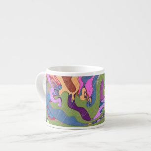 "Ertrinken" Abstrakte Kunst Espressotasse