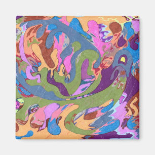 "Ertrinken" Abstrakte Kunst Magnet