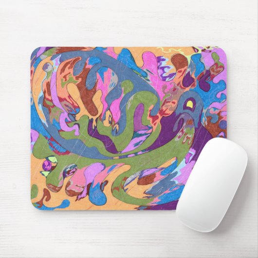 "Ertrinken" Abstrakte Kunst Mousepad (Mit Mouse)