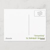 "Ertrinken" Abstrakte Kunst Postkarte (Rückseite)
