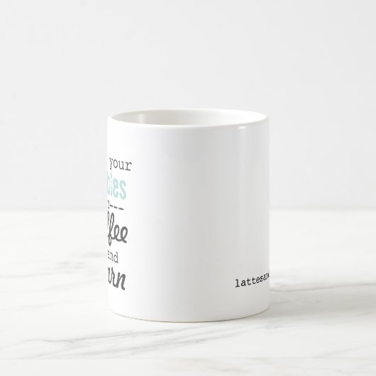 Ertrinken Sie Ihre Problem-Tasse Kaffeetasse (Mittel)