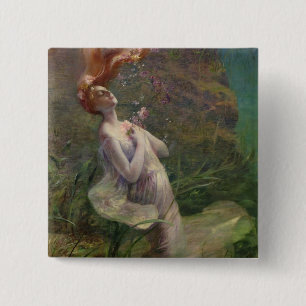 Ertrinkende Ophelia, 1895 Button