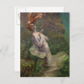 Ertrinkende Ophelia, 1895 Postkarte (Vorne/Hinten)