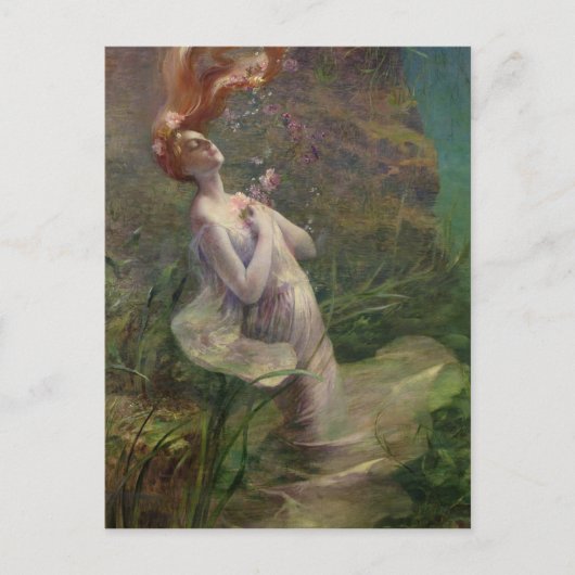 Ertrinkende Ophelia, 1895 Postkarte (Vorderseite)