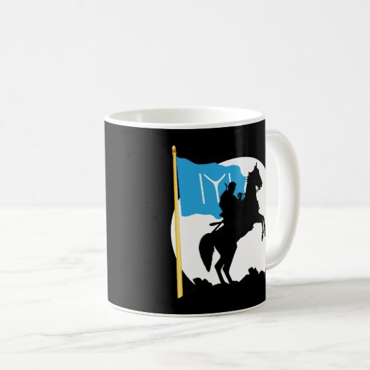 Ertugrul Bey Kayi IYI Flaggen-Osmanisches Reich Kaffeetasse (VorderseiteRechts)