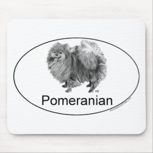 Eruo Pomeranian Hund Mousepad
