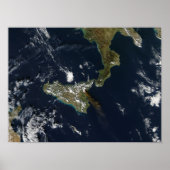 Eruption des Ätna in Sizilien Poster (Vorne)