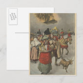 Eruption des Ätna Postkarte (Vorne/Hinten)