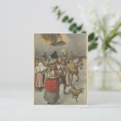 Eruption des Ätna Postkarte (Stehend Vorderseite)
