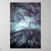 Eruption des Berges St. Helens Stratovulkan 1980 Poster (Vorne)
