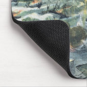 Eruption eines Vulkans auf Martinique Mousepad (Ecke)