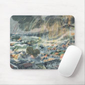 Eruption eines Vulkans auf Martinique Mousepad (Mit Mouse)