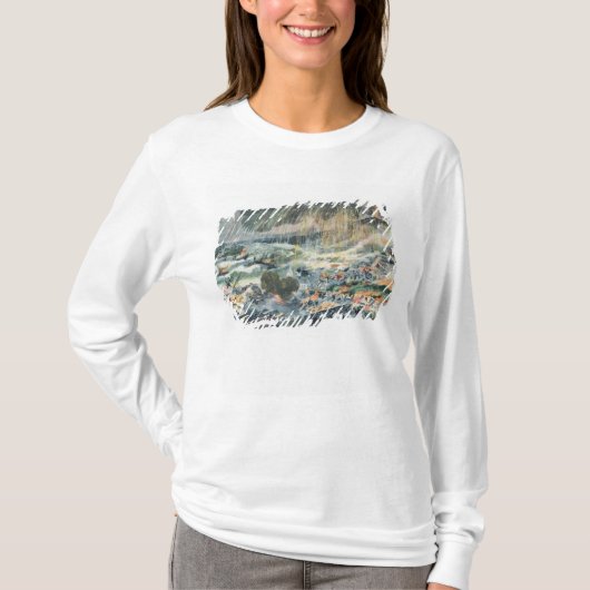 Eruption eines Vulkans auf Martinique T-Shirt (Vorderseite)