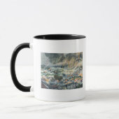 Eruption eines Vulkans auf Martinique Tasse (Links)