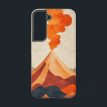 Eruption Energy Phone Case Samsung Galaxy Hülle<br><div class="desc">Ein pulsierender Vulkan bricht mit Leben und Farbe aus und symbolisiert die Rohenergie und Transformation - kühl,  mächtig und künstlerisch.</div>