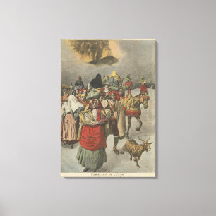 Eruption vom Ätna Leinwanddruck