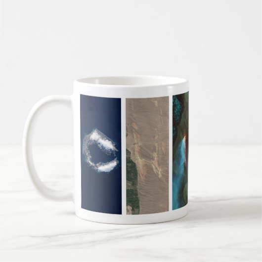 Eruptionsvorsitzende Kaffeetasse (Links)