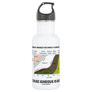 Eruptiv die Geologe-glücklichsten Leute sind Glü Edelstahlflasche