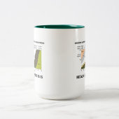 Eruptiv die Geologe-glücklichsten Leute sind Glück Zweifarbige Tasse (Mittel)