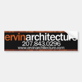 Ervin Architektur-Autoaufkleber Autoaufkleber (Vorne)