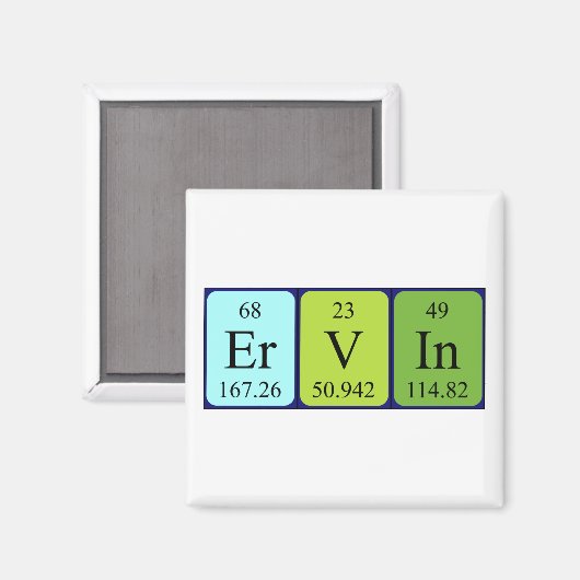 Ervin Periodenmagnet Magnet (Vorderseite/Rückseite)
