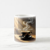 Erwache zum Wunder Coffee Glow Poster Kaffeetasse (Mittel)