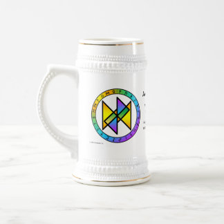 Erwache zur Freude! Bindrune-Met-Steinkanne Bierglas