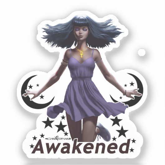 Erwached - Kiss Cut Vinyl Sticker (Vorderseite)