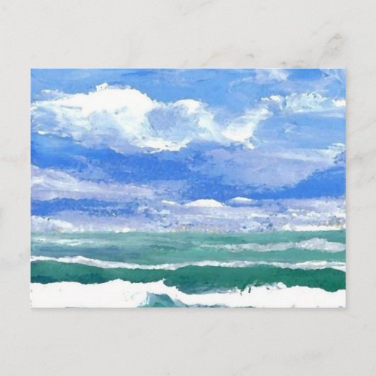 Erwachen - CricketDiane Ocean Waves Art Products Postkarte (Vorderseite)