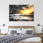 Erwachen des Horizonts Leinwanddruck (Insitu (Schlafzimmer))