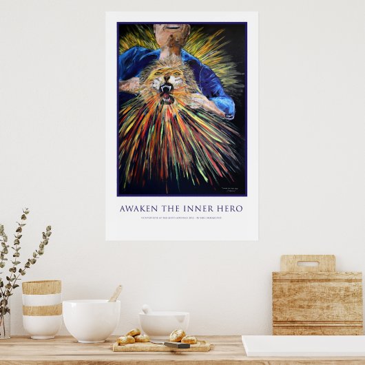 Erwachen des inneren Helden Poster (Küche)