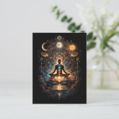 Erwachen des inneren Kosmos Postkarte (Stehend Vorderseite)