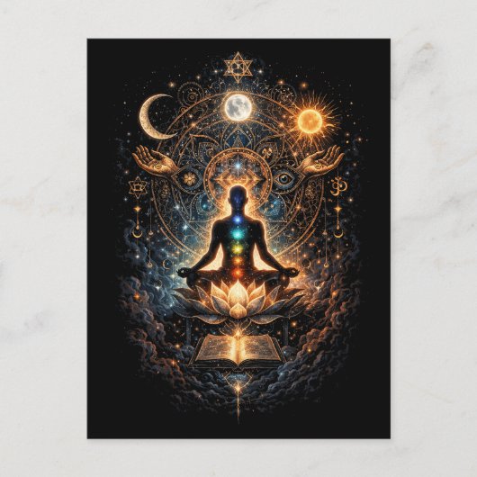 Erwachen des inneren Kosmos Postkarte (Vorderseite)