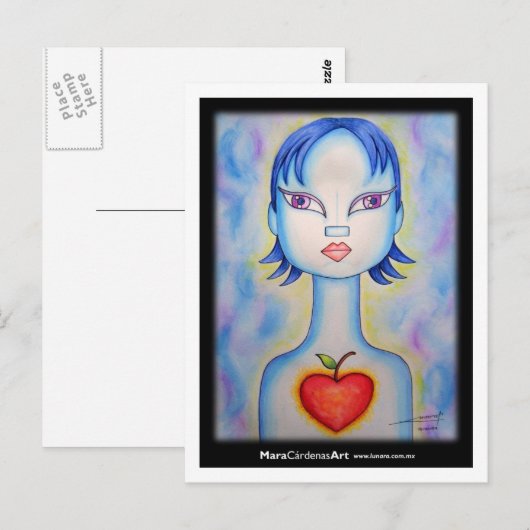 Erwachen Postkarte (Vorne/Hinten)