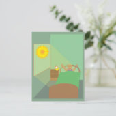 Erwachen Postkarte (Stehend Vorderseite)