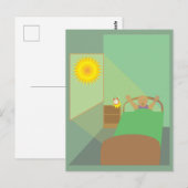 Erwachen Postkarte (Vorne/Hinten)